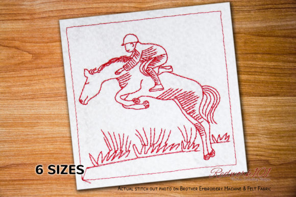 A Classic Jumping Horse and Jockey Embroidery Review