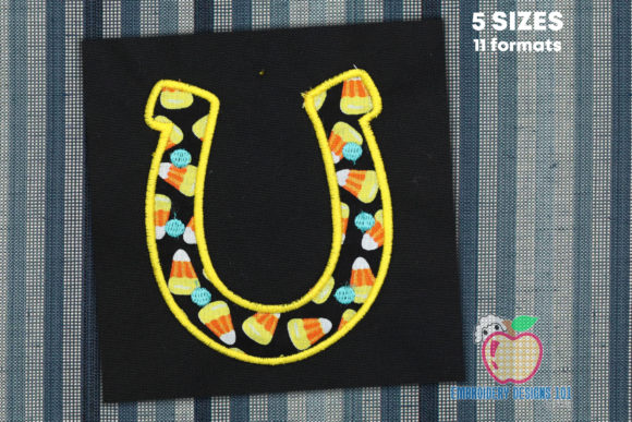 A Horseshoe Embroidery Design for Meaningful Personalized Gifts