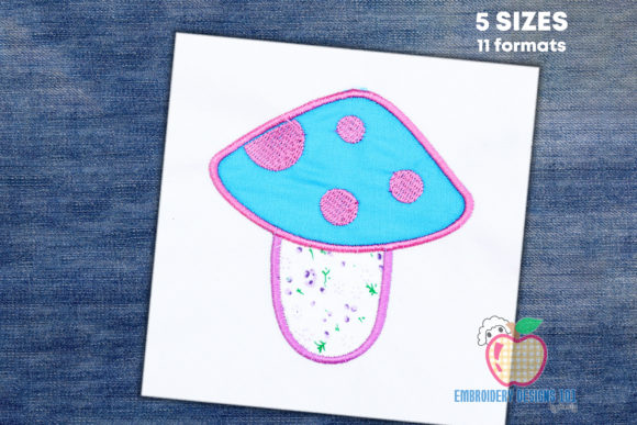 A Real Seller's Look at the Pink Mushroom Embroidery Design