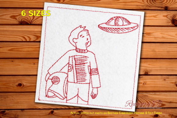 An Astronaut Embroidery Design for Holiday Gift Creation