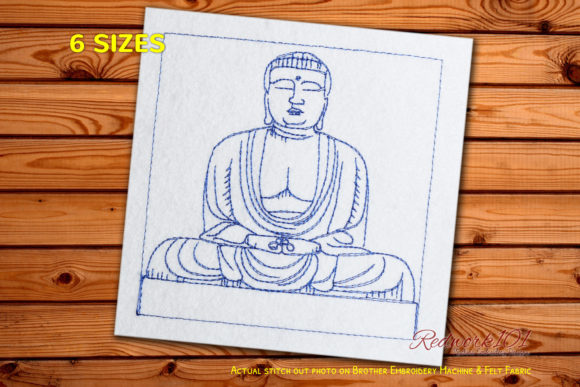Buddhism Statue Machine Embroidery for Seasonal Appeal
