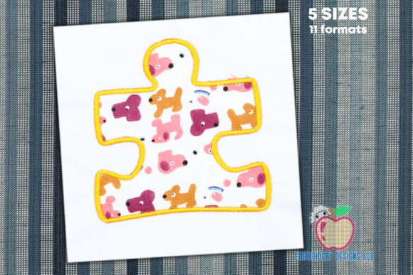 Building Holiday Connections with a Puzzle Piece Applique
