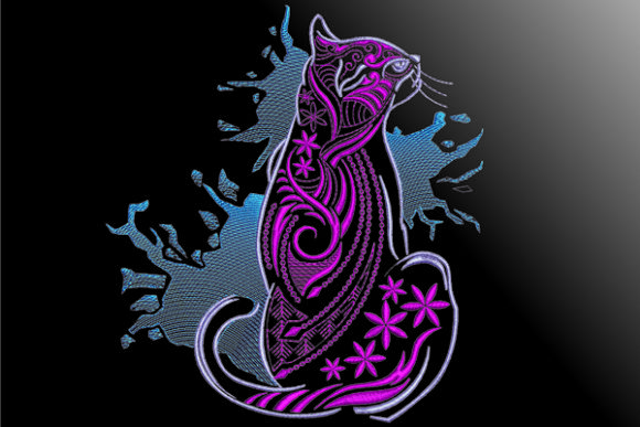 Cats Ornament: A Perfectly Festive Embroidery File