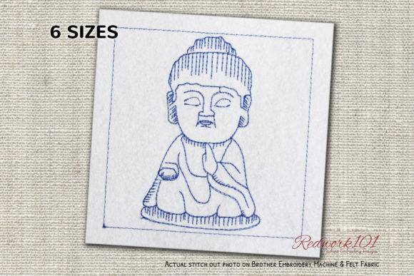 Cute Little Sitting Buddha: A Seasonal Embroidery Review