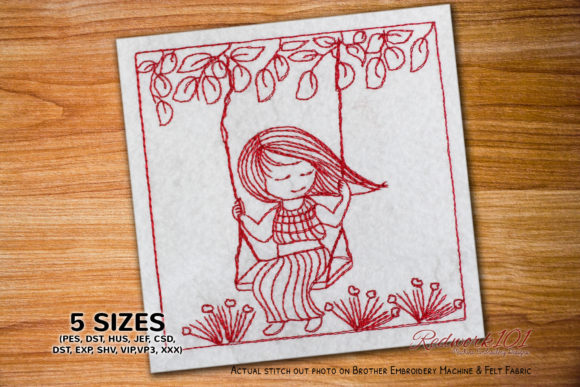 Evaluating the Lovely Girl Shakes Embroidery Design